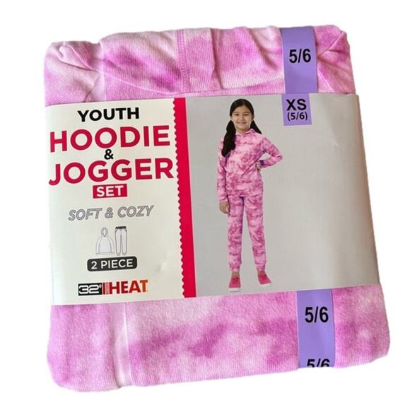 32 Degrees Girl's Hoodie Jogger Set Size XS NWT - Picture 1 of 6